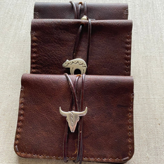 Bi-fold Leather Wallet Brown, California, custom, leather, mulit-function wallet by Chaio Leather Goods -Bi-fold wallet